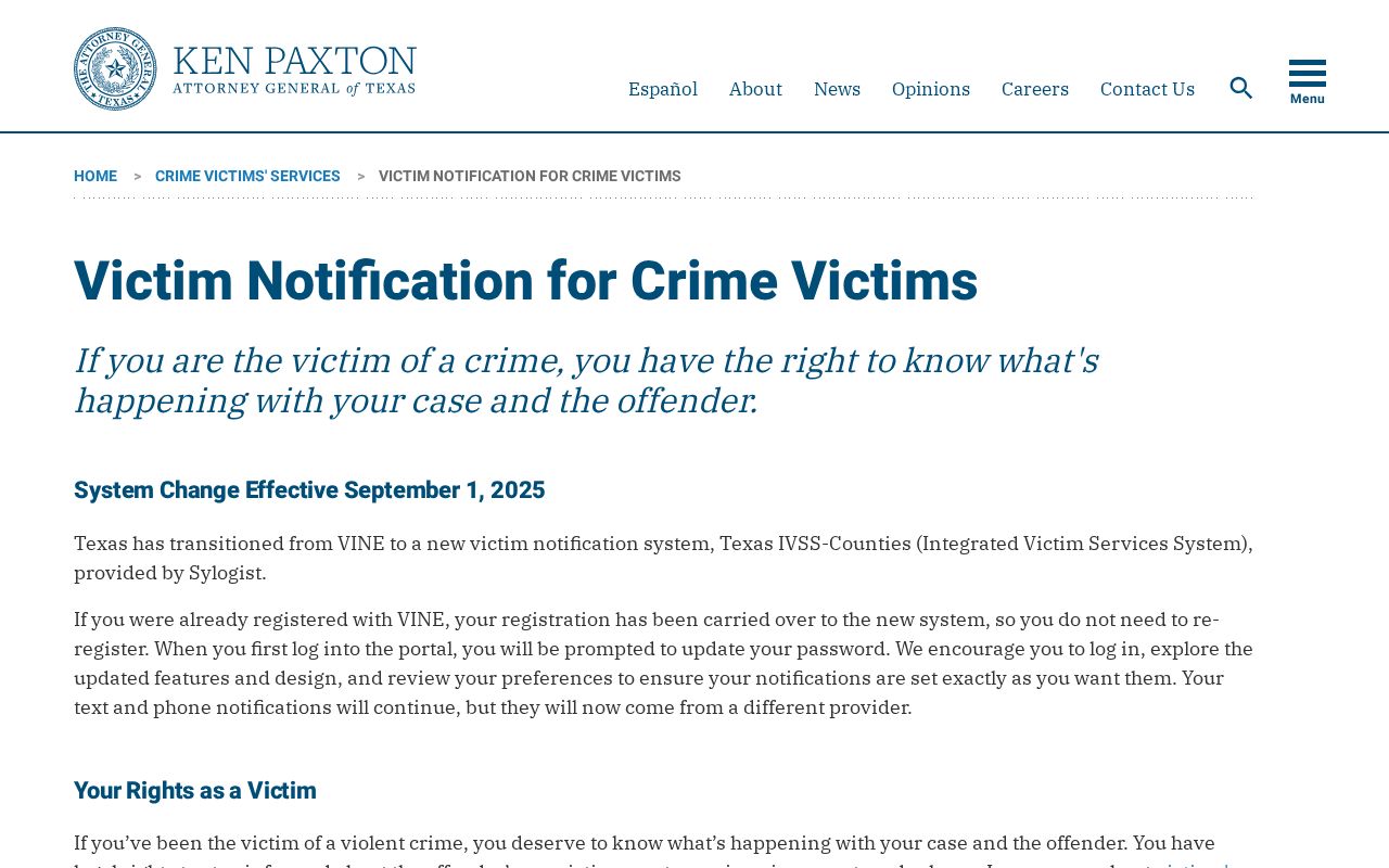 Texas IVSS migration information for a Nueces County VINE inmate check